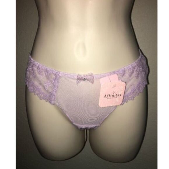 Affinitas 2pc Set Bra Panty Lavender Mist NWT - Picture 3 of 6